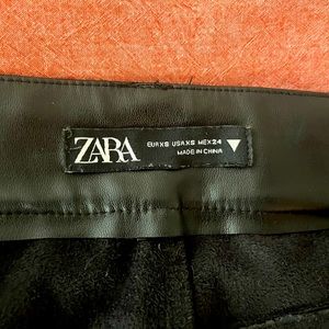 Zara size 24 faux leather pants. Worn once.